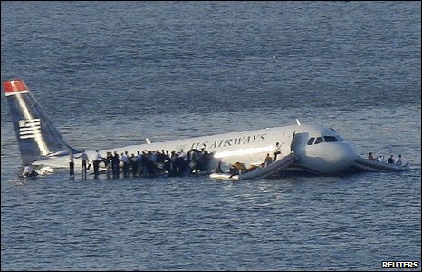 Hudson River Plane Crash Pilot. of the Hudson crash plane