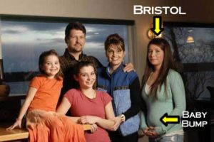 Bristol Palin obviously pregnant